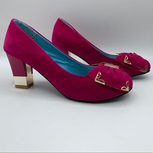 Lolita Disney Princess Bow/ Gold Accent Pumps 39